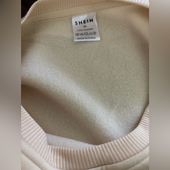 Shein Griswold Sweatshirt Womens XL Tan Thermal Lined  Christmas Sweater New - Picture 4 of 6
